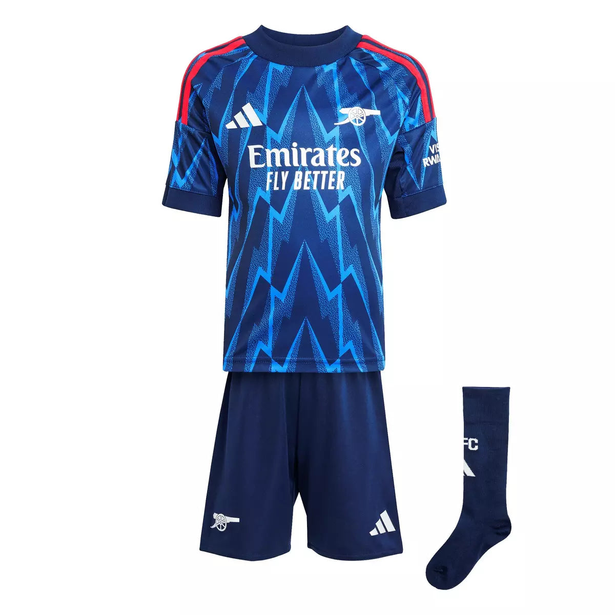 Arsenal 2025/26 Away Kids Kit