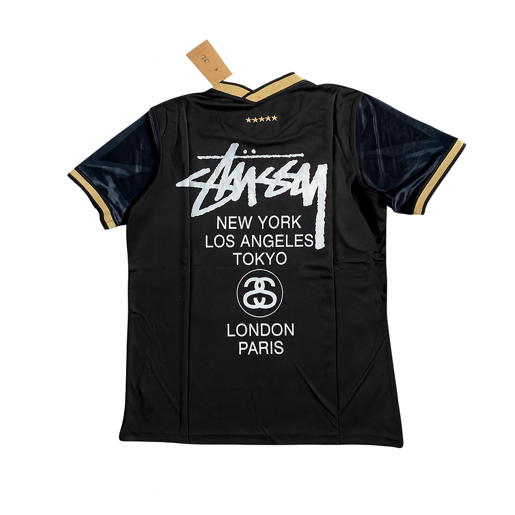 BRAZIL X STUSSY BLACK JERSEY