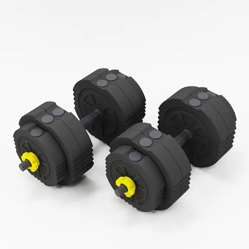 Adjustable 55LB Dumbbell & Barbell Set – 3-in-1 Convertible Home Gym Equipment