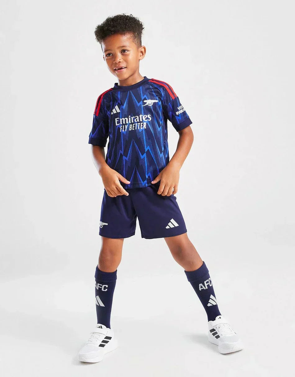 Arsenal 2025/26 Away Kids Kit