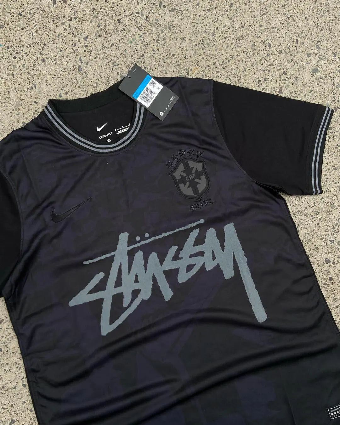 Brazil Edition Stussy Black jersey