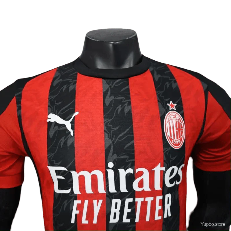 Milan AC Home Kit - 2025/2026 Player Version