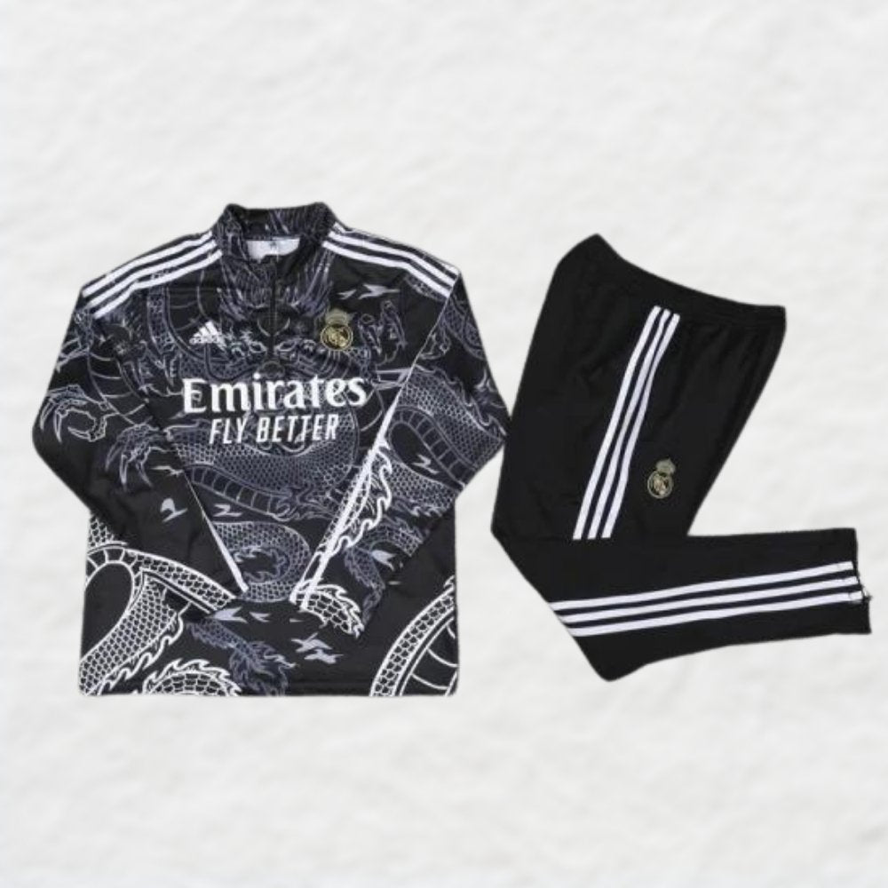 Real Madrid 2022/23 Black Dragon Tracksuit